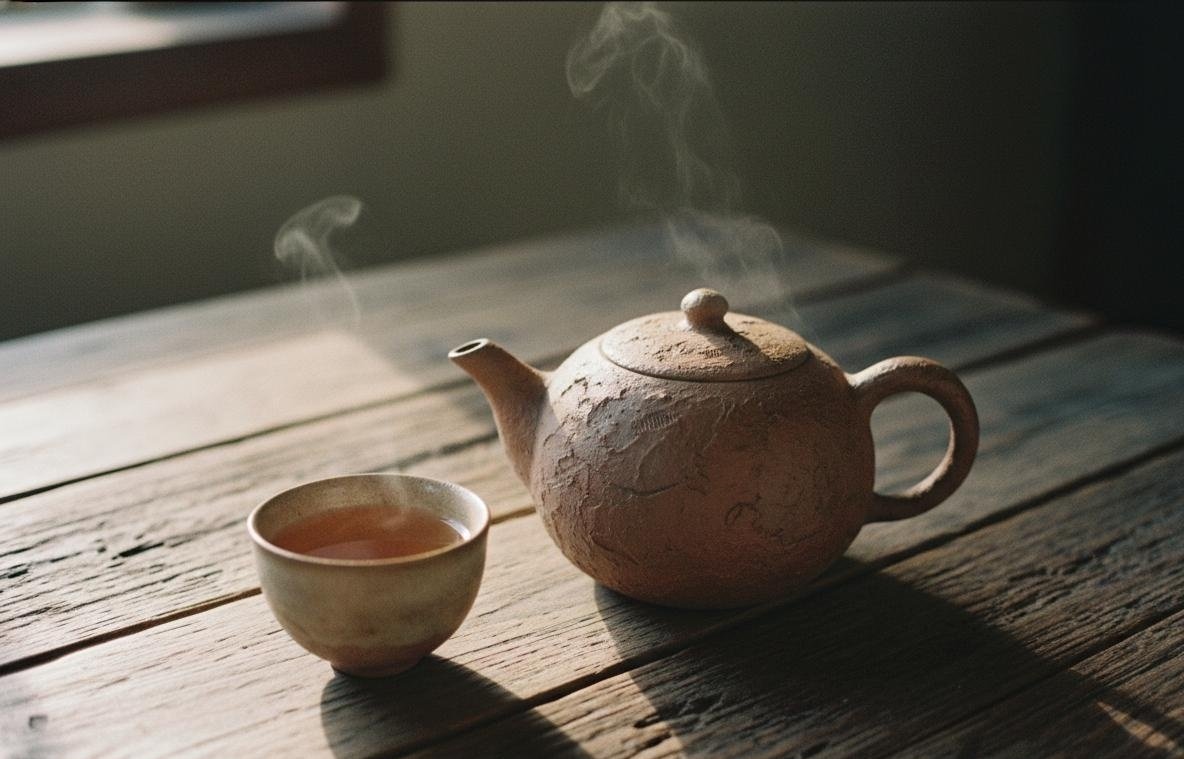 Traditional teapot and tea ceremony