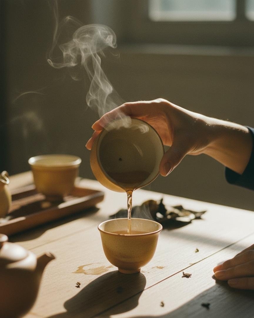 Tea brewing ritual