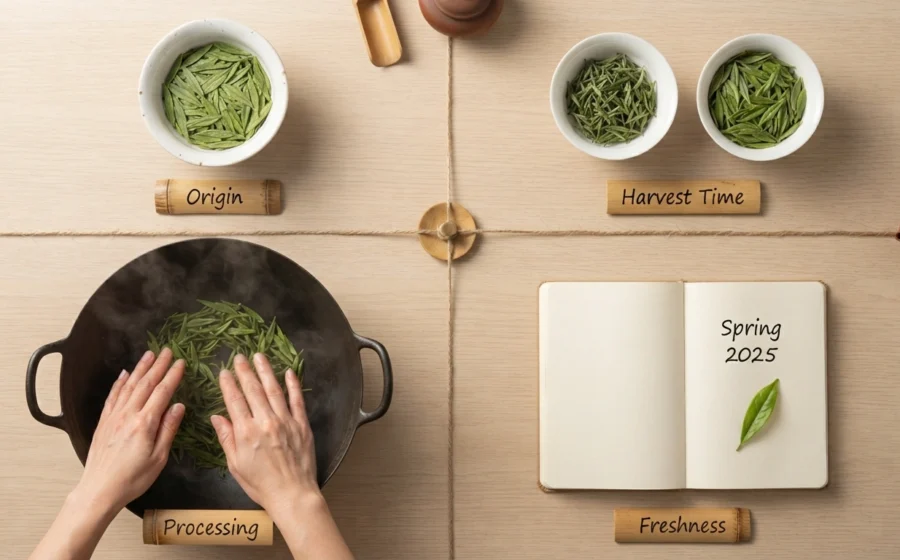 How to choose Longjing tea origin harvest processing freshness factors
