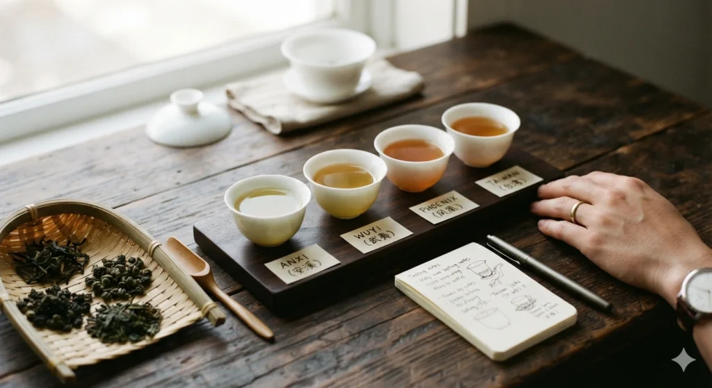 Oolong tea journey from garden to cup regional diversity still life