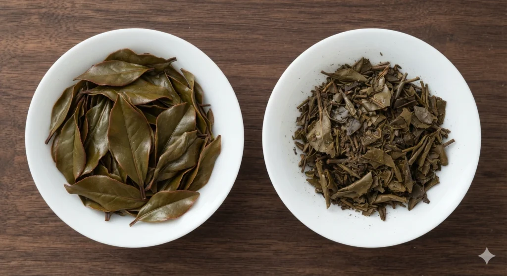 Smelling warmed Da Hong Pao tea leaves for authenticity evaluation