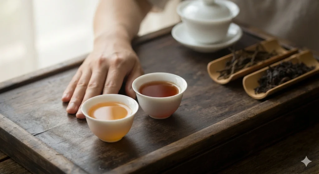 Tasting Phoenix Dancong and Da Hong Pao side by side comparison
